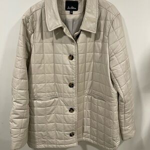 Sam Edelman Beige Quilted Puffer Jacket
